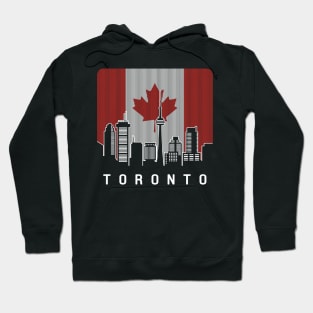 Toronto Canada Skyline Flag Hoodie